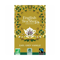 Thé Noir Bio Earl Grey Vanille 20 sachets, English Tea Shop