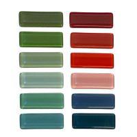 Porte Couteaux en verre, Rose Corail