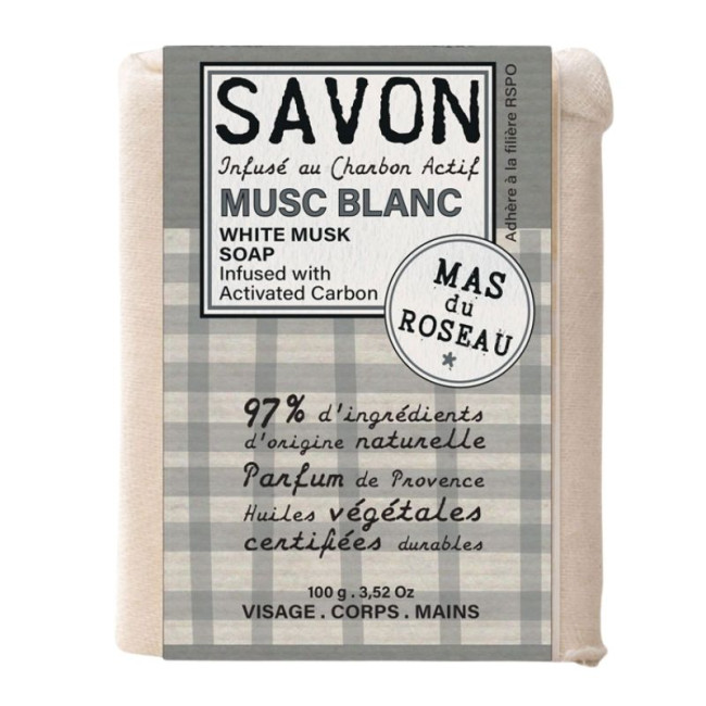 Savon parfumé Musc blanc, Mas du Roseau