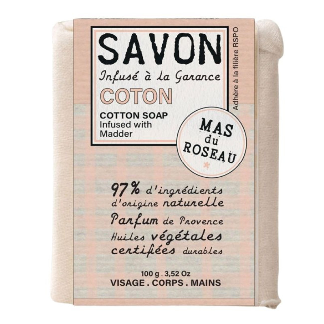 Savon parfumé Coton, Mas du Roseau