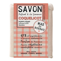 Savon parfumé Coquelicot, Mas du Roseau