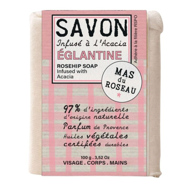 Savon parfumé Eglantine, Mas du Roseau