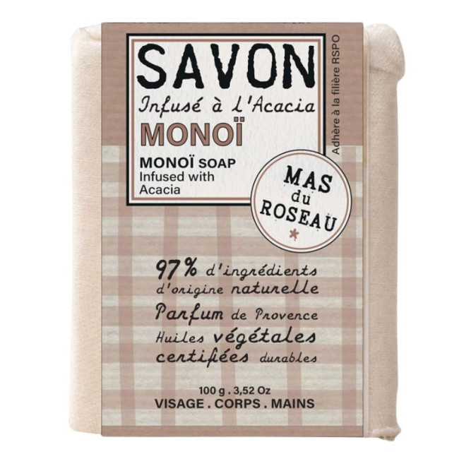 Savon parfumé Monoï, Mas du Roseau