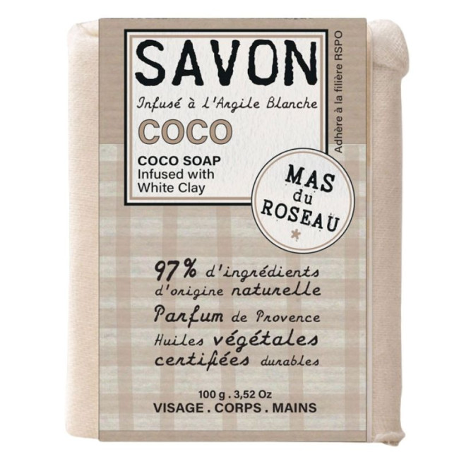 Savon parfumé Coco, Mas du Roseau