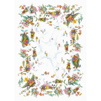 Nappe en lin Pesciflora, Tessitura Toscana Telerie