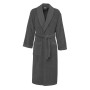 Peignoir de Bain Moelleux Mixte Col Châle SENSOFT Anthracite, Sensei