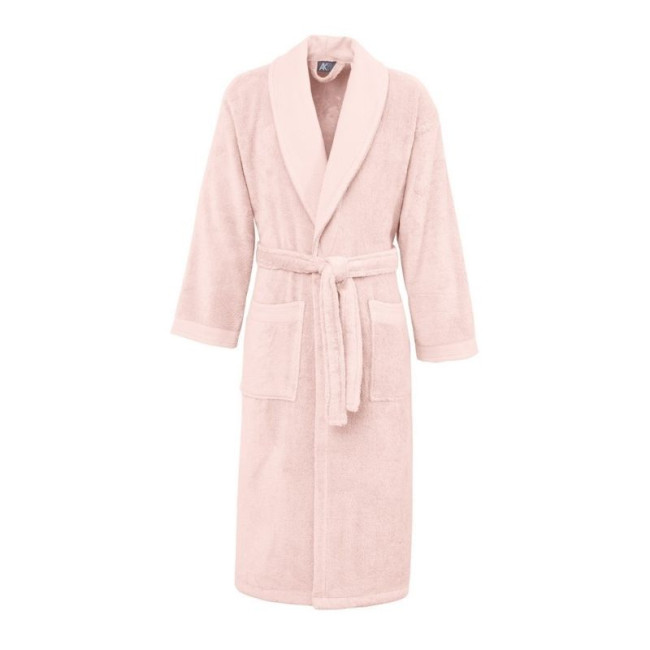 Peignoir de Bain Moelleux Mixte Col Châle SENSOFT Poudre, Sensei