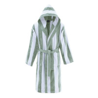 Peignoir Mixte Rayé Velours ANTIGUA Sauge, Sensei