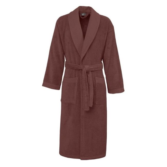 Peignoir de bain mixte col châle Terre Brûlée Sensoft, Sensei