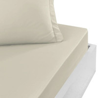 Drap Housse SOFT PERCALE Ficelle bonnet 40 cm, Sensei