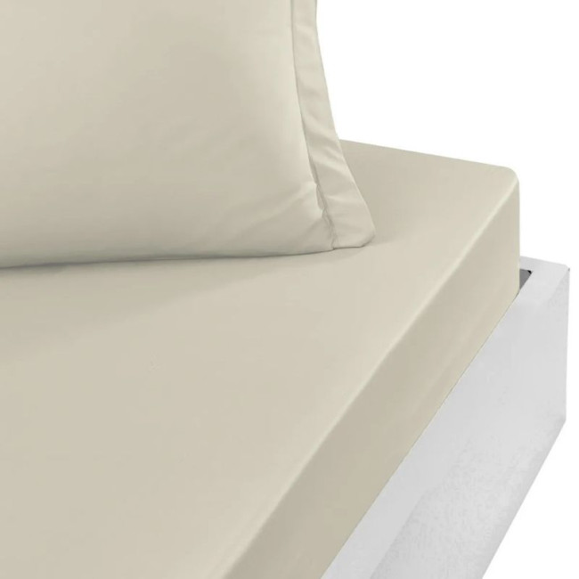 Drap Housse SOFT PERCALE Ficelle bonnet 40 cm, Sensei