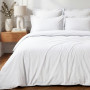 Drap Housse SOFT PERCALE Blanc bonnet 40 cm, Sensei