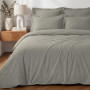 Drap Housse SOFT PERCALE Gris Perle bonnet 40 cm, Sensei