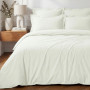 Drap Housse SOFT PERCALE Écru bonnet 40 cm, Sensei