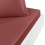 Drap Housse SOFT PERCALE Terre Brûlée bonnet 30 cm, Sensei