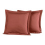 Lot de 2 taies d'oreiller SOFT PERCALE Terre Brûlée, Sensei