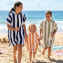 Poncho de plage 5/8 ans Rayé Velours ANTIGUA, Sensei