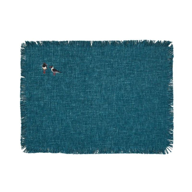 Set de table brodé Marée Basse, Sylvie Thiriez