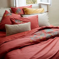 Housse de couette brodée Bornéo, Sylvie Thiriez