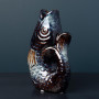 Petit vase Poisson bleu foncé, Chehoma