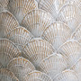 Haut vase coquillages Pecten blanc, Chehoma