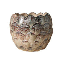 Vase rond coquillages Pecten, Chehoma