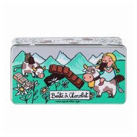 Boîte à chocolat Tablettes Alpes, Derrière la Porte