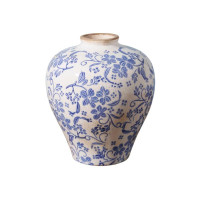 Petite jarre bleue foncée Bucolique, Chehoma