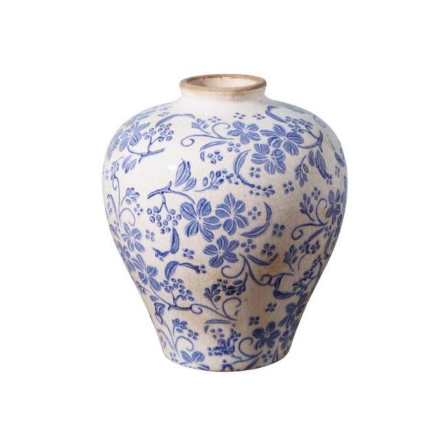 Petite jarre bleue foncée Bucolique, Chehoma