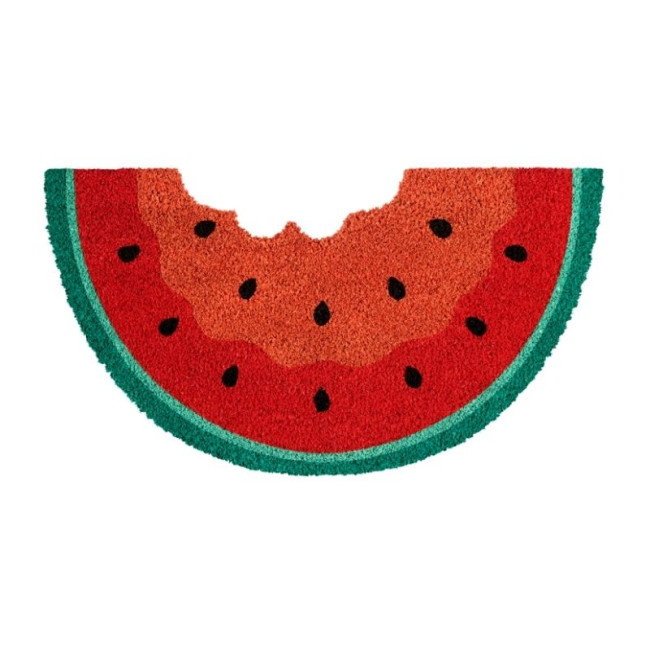 Paillasson coco/pvc Demi-Lune Pastèque, Derrière la porte