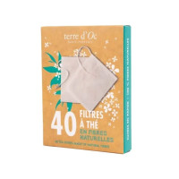 40 Filtres à Thé en fibres naturelles, Terre d'Oc