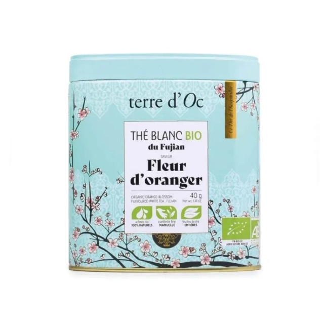 Thé Blanc Bio Fleur d'Oranger, Terre d'Oc