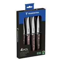 Coffret 4 Couteaux à Steak French lame lisse, Tramontina