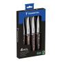Coffret 4 Couteaux à Steak French lame lisse, Tramontina