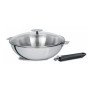 Set wok + couvercle + poignée 28 cm Casteline, Cristel