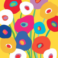 Serviettes en papier Bloom Yellow, PaperProduct Design