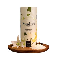 Bougie en perles Musc Blanc, Poudrée Paris