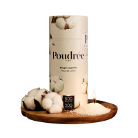 Bougie en perles Fleur de Coton, Poudrée Paris