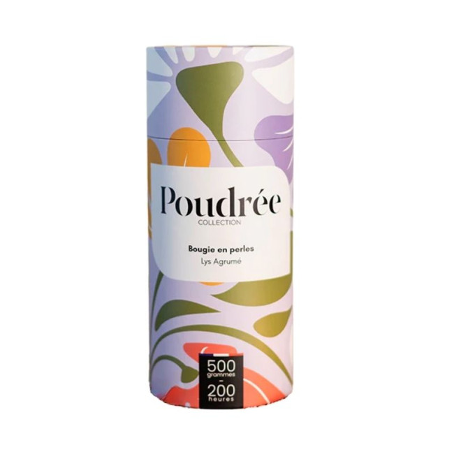 Bougie en perles Lys Agrumé, Poudrée Paris