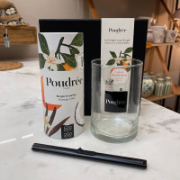 Coffret Bougie en perles Massage à Bali, Poudrée Paris