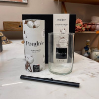 Coffret Bougie en perles Fleur de Coton, Poudrée Paris