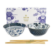 Coffret 2 Bols Flora Japonica, Tokyo Design Studio