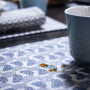 Set de Table Enduit Empreintes Cobalt, Le Jacquard Français