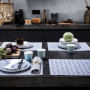 Set de Table Enduit Empreintes Cobalt, Le Jacquard Français