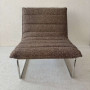 Fauteuil MAJESTIC Tweed Brun Noisette, bazardeluxe