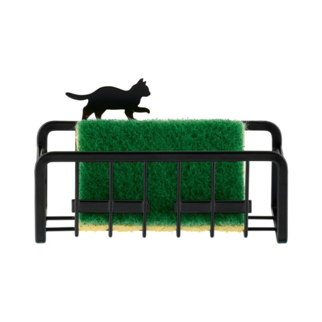 Porte-éponge Chat, Derrière la porte