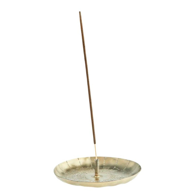 Porte-encens Rond Antic Brass, Madam Stoltz