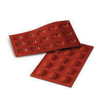 Moule 15 Mini Madeleines silicone, Silikomart