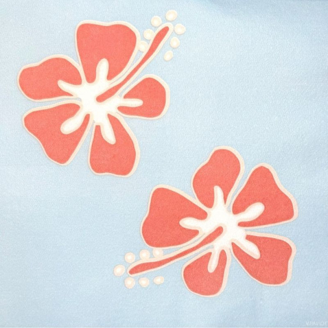 Serviettes en papier Hibiscus bleu, Françoise PAVIOT