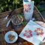 Serviettes en papier Hibiscus bleu, Françoise PAVIOT